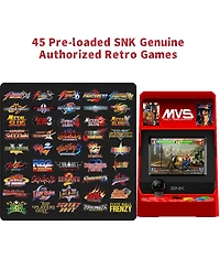Unico Mvs Mini Home Arcade Console with 45 Snk Classic Games Including King of Fighters, Metal Slug, Samurai Showdown and More