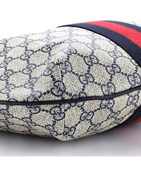 Pre-Owned Gucci Ophidia Half Moon Hobo Gg Coated Canvas