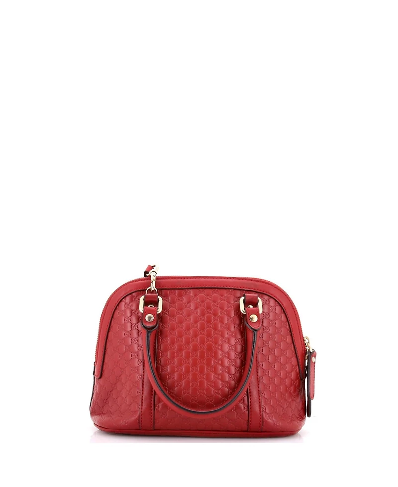 Pre-Owned Gucci Mini Convertible Dome Satchel Microguccissima Leather