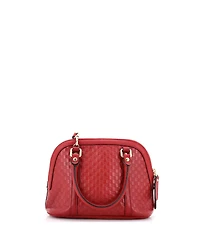 Pre-Owned Gucci Mini Convertible Dome Satchel Microguccissima Leather