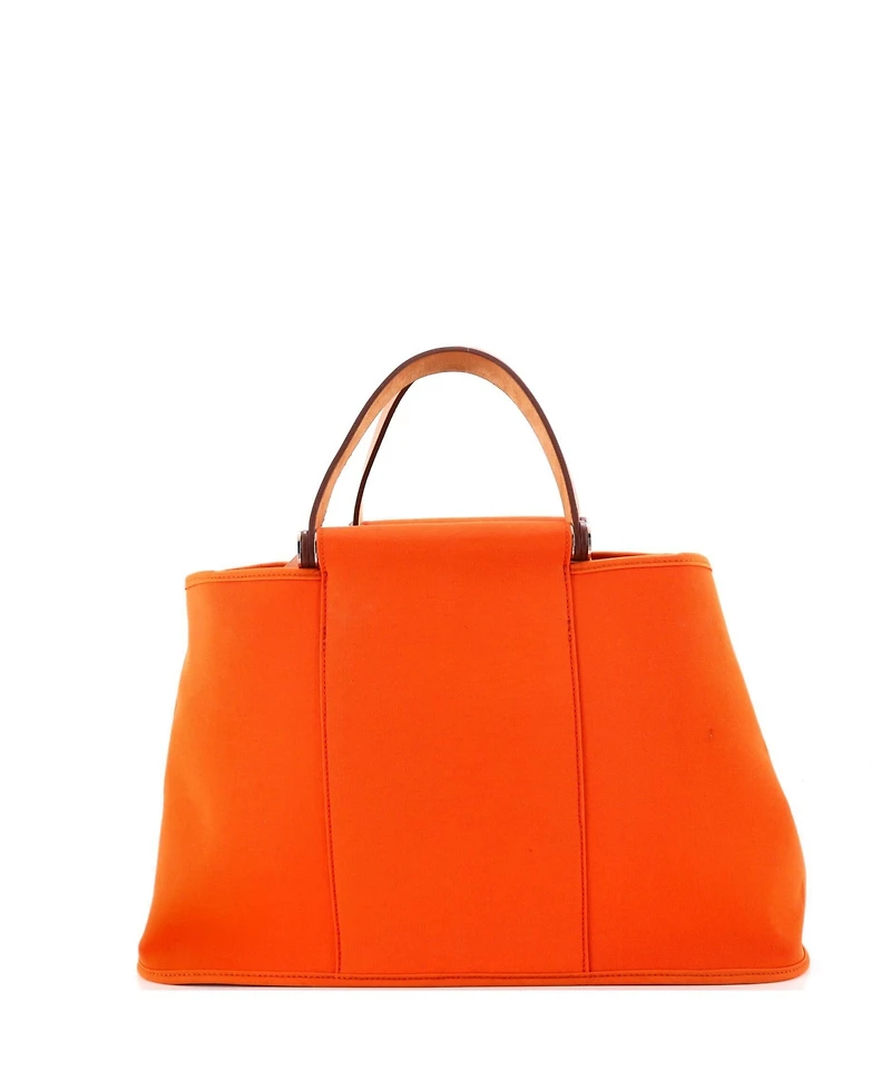 Pre-Owned HERMES 39 Cabag Elan Toile and Leather