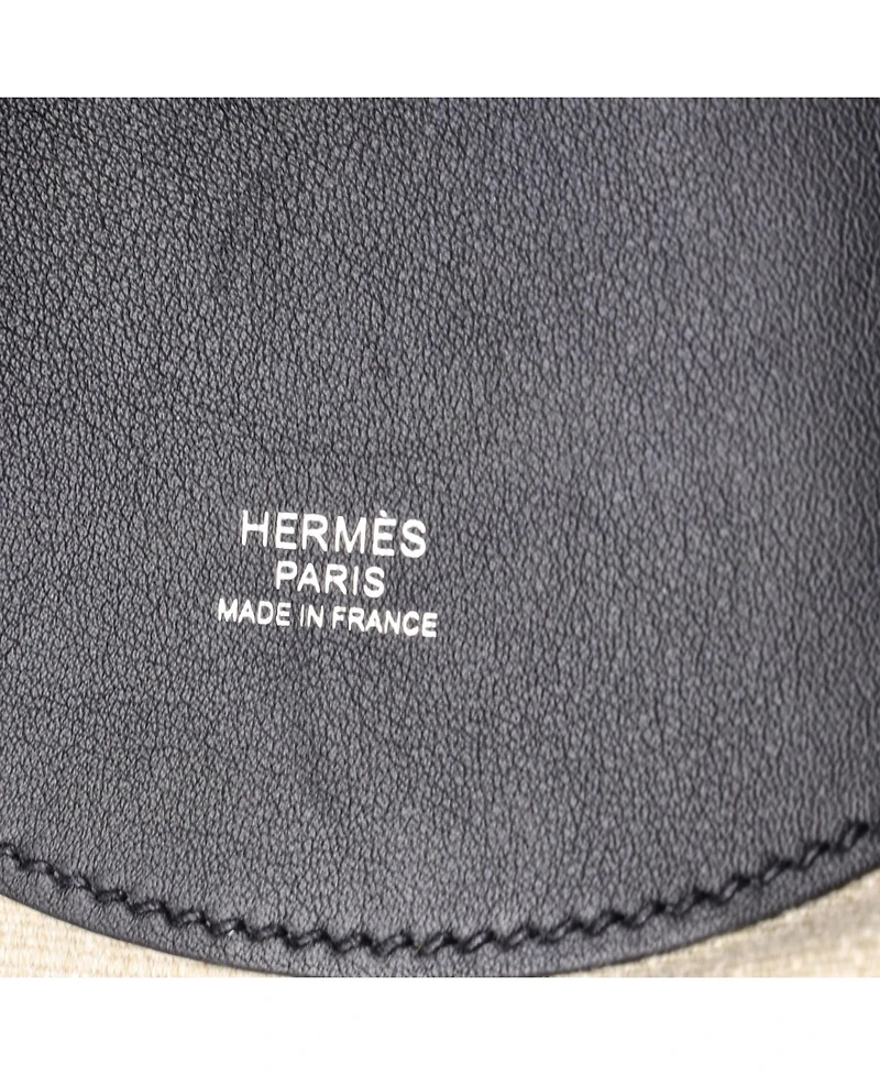Pre-Owned HERMES Allback Backpack Bivouac Toile with Leather