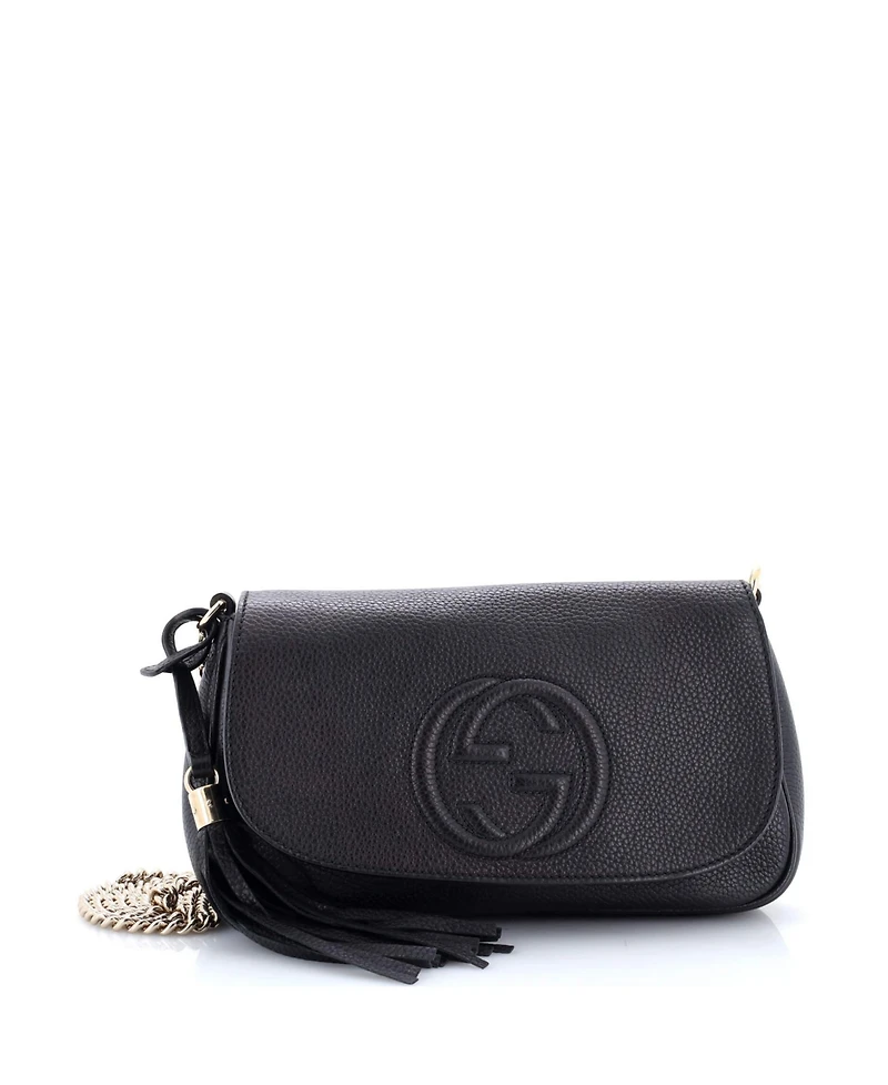 Pre-Owned Gucci Medium Soho Chain Crossbody Bag Leather