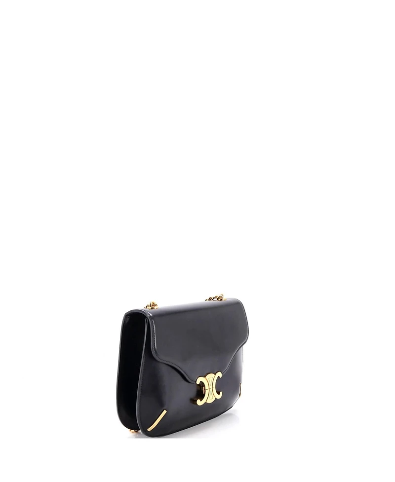 Pre-Owned Celine Small Besace Triomphe Shoulder Bag Smooth Calfskin