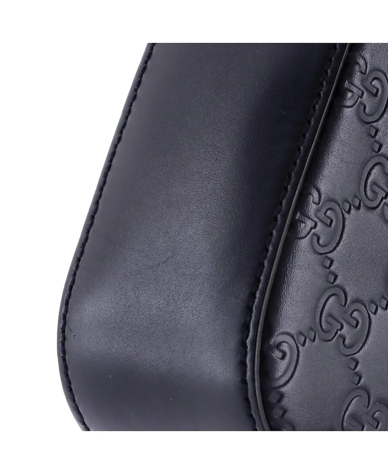 Pre-Owned Gucci Small Buckle Flap Messenger Bag Guccissima Leather