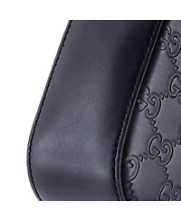 Pre-Owned Gucci Small Buckle Flap Messenger Bag Guccissima Leather