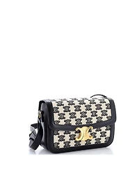 Pre-Owned Celine Medium Triomphe Shoulder Bag Triomphe Canvas