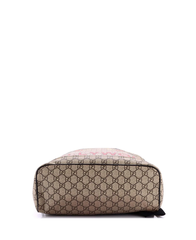 Pre-Owned Gucci Medium Zip Around Backpack Printed Gg Coated Canvas