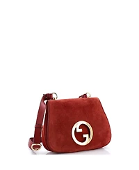 Pre-Owned Gucci Medium Blondie Nm Flap Bag Suede