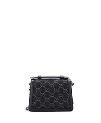 Pre-Owned Gucci Mini Ophidia Flap Top Handle Bag Gg Canvas