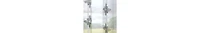 Superior Lightweight Damask Sheer Curtain Panels, Set of 2