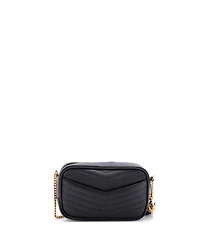 Pre-Owned Saint Laurent Mini LouLou Crossbody Bag Matelasse Chevron Leather