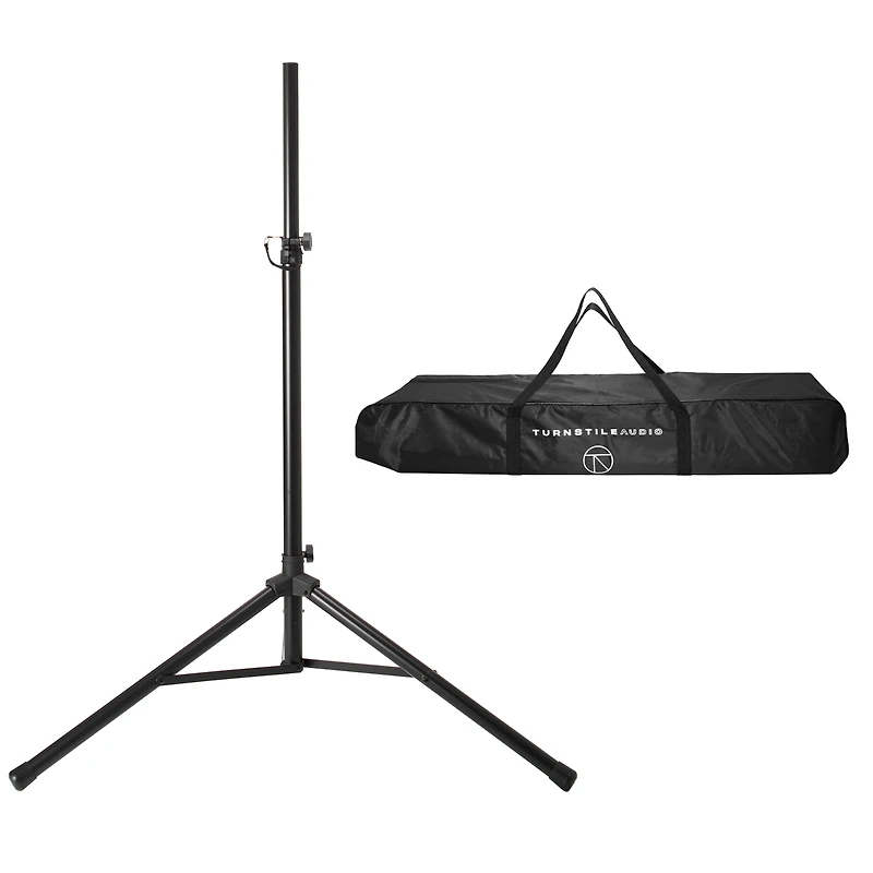 Behringer Eurolive 300W 2-Way Powered Pa Speaker System, Bundle with Speaker Stand and Microphone Cable