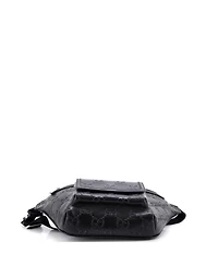 Pre-Owned Gucci Front Pocket Belt Bag Gg Embossed Perforated Leather