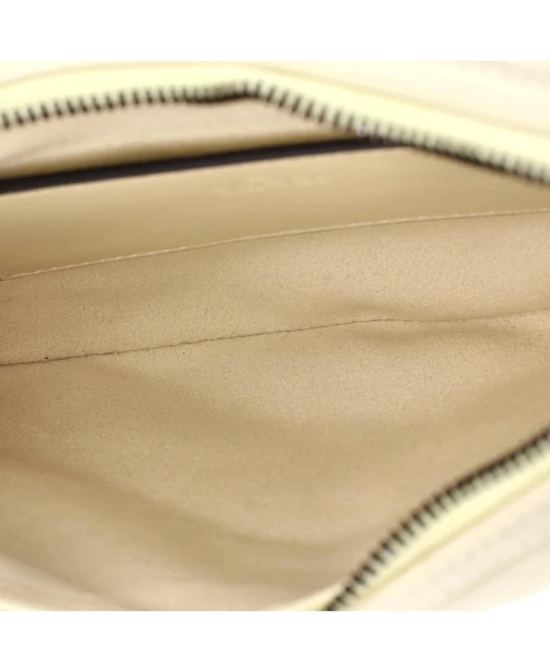 Pre-Owned Gucci Small Gg Marmont Chain Moon Hobo Matelasse Leather