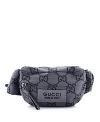 Pre-Owned Gucci Ripstop Belt Bag Gg Nylon and Leather