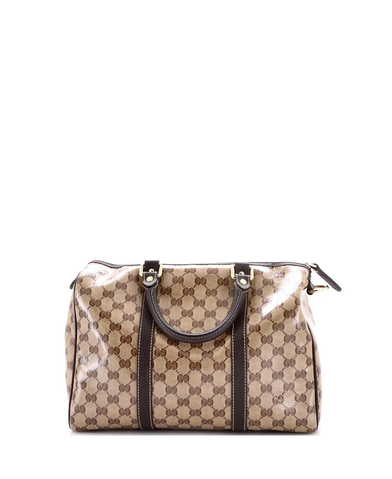 Pre-Owned Gucci Medium Joy Boston Bag Gg Coated Canvas
