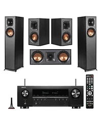 Klipsch Reference 5.0 Home Theater System with Floorstanding Speaker, R-52C Center Channel Speaker