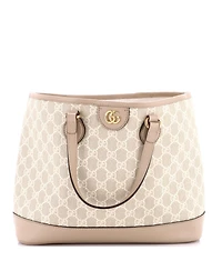 Pre-Owned Gucci Small Ophidia Top Handle Shopping Tote Gg Coated Canvas and Leather