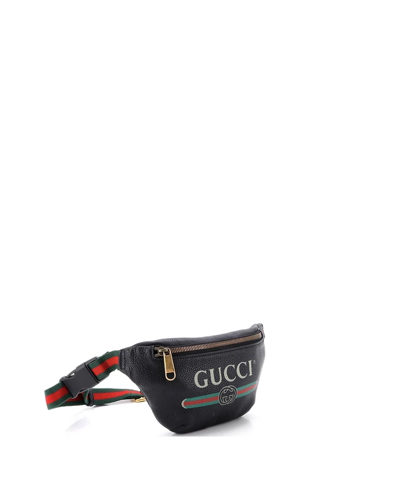 Pre-Owned Gucci Small Logo Belt Bag Printed Leather