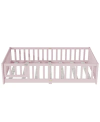 Streamdale Furniture Floor Bed with Fence and Door