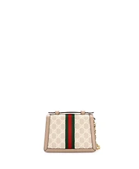 Pre-Owned Gucci Mini Ophidia Flap Top Handle Bag Gg Coated Canvas