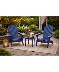 Jiallo Grand Collection Assembled Foldable Large Adirondack Chair Pine Wood