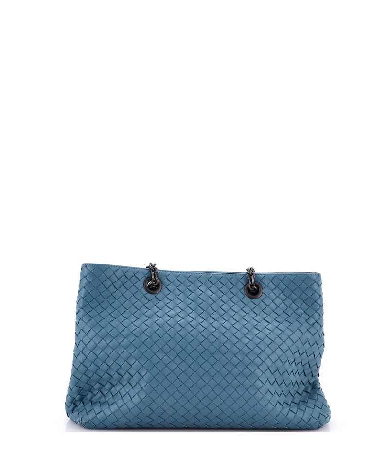 Pre-Owned Bottega Veneta Double Chain Tote Intrecciato Nappa
