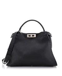 Pre-Owned Fendi Medium Selleria Peekaboo Bag Leather