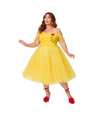 Unique Vintage Plus Mesh Tulle Belle Swing Dress