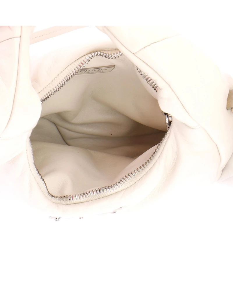 Pre-Owned Prada Mini Padded Hobo Leather