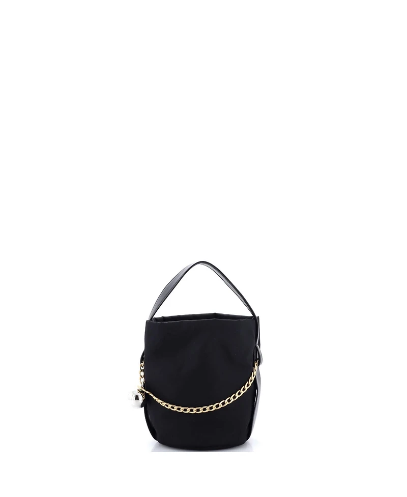 Pre-Owned Prada Mini Petit Sac Bucket Bag Re-Nylon and Nappa Leather