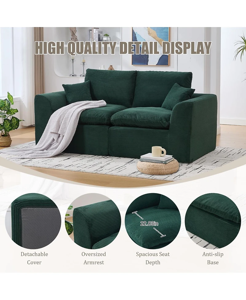 Streamdale Furniture Modular Sectional Sofa Cloud Couch