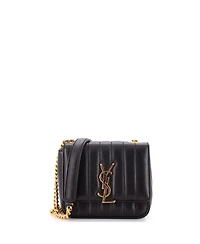 Pre-Owned Saint Laurent Small Vicky Crossbody Bag Vertical Quilted Leather