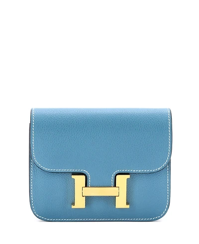 Pre-Owned Hermes Constance Slim Wallet Evercolor