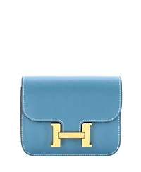 Pre-Owned Hermes Constance Slim Wallet Evercolor