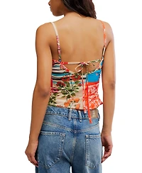 Free People Women's Estella Square Neck Asymmetric Tank Top