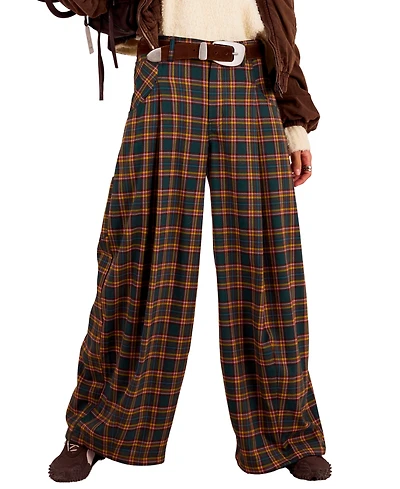 Free People Women's About It Baggy Wide-Leg Trousers