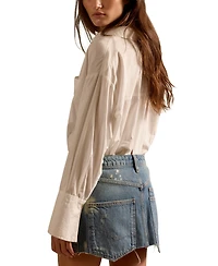 Free People Women's Mini Denim Skirt