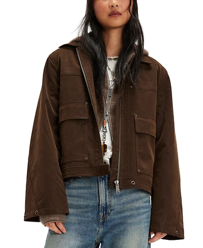 Free People Women's Boxy Collared Neck Jacket