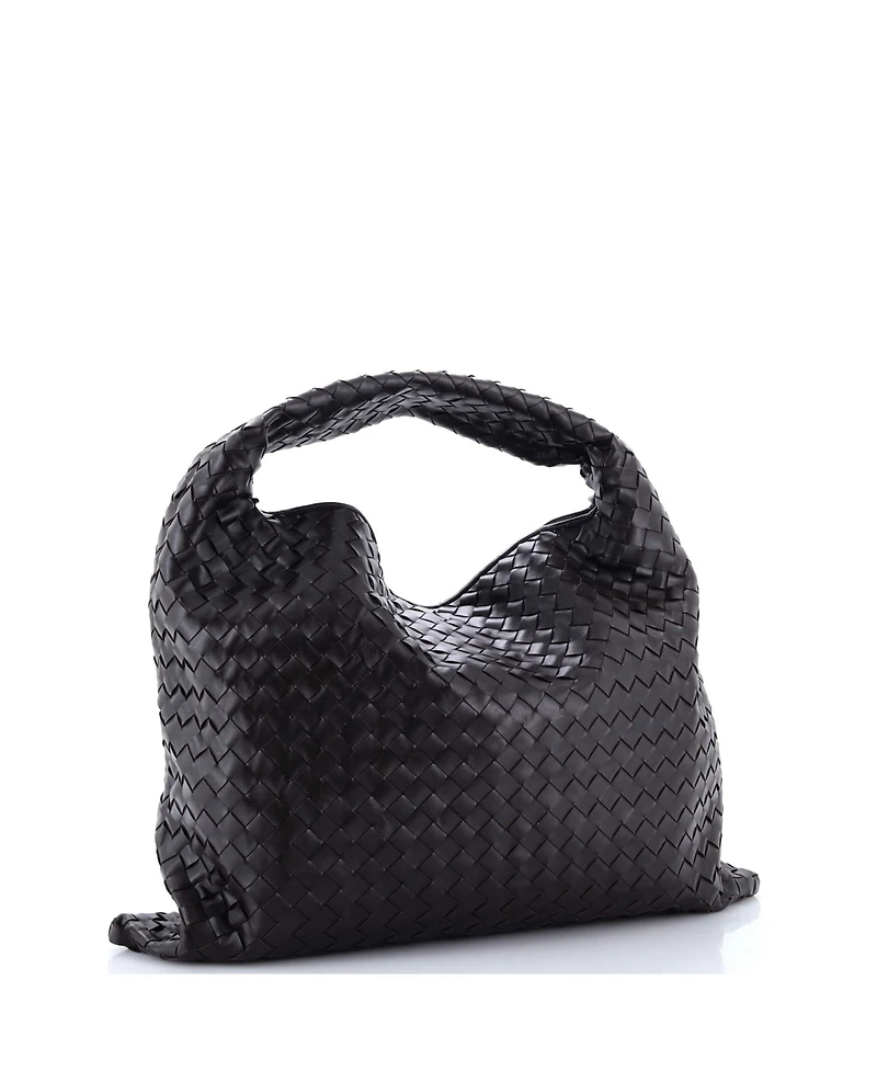 Pre-Owned Bottega Veneta Hop Hobo Intrecciato Leather