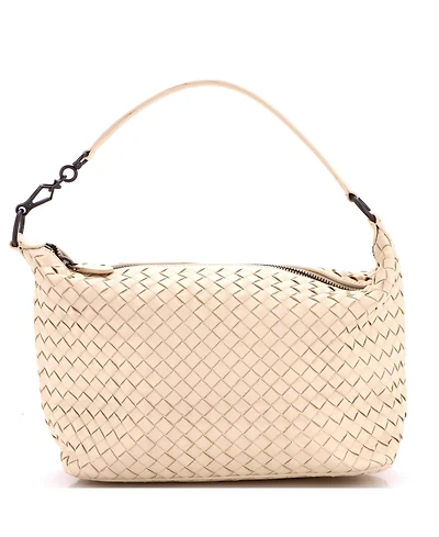 Pre-Owned Bottega Veneta Small Zip Hobo Intrecciato Nappa