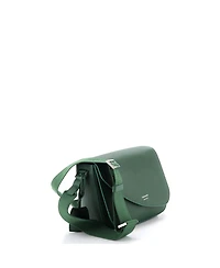 Pre-Owned Salvatore Ferragamo Small Fiamma Messenger Bag Leather