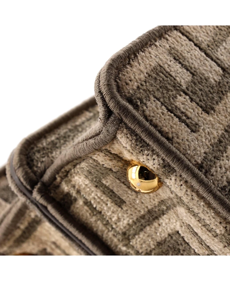 Pre-Owned Fendi Small Peekaboo ISeeU Bag Zucca Tapestry