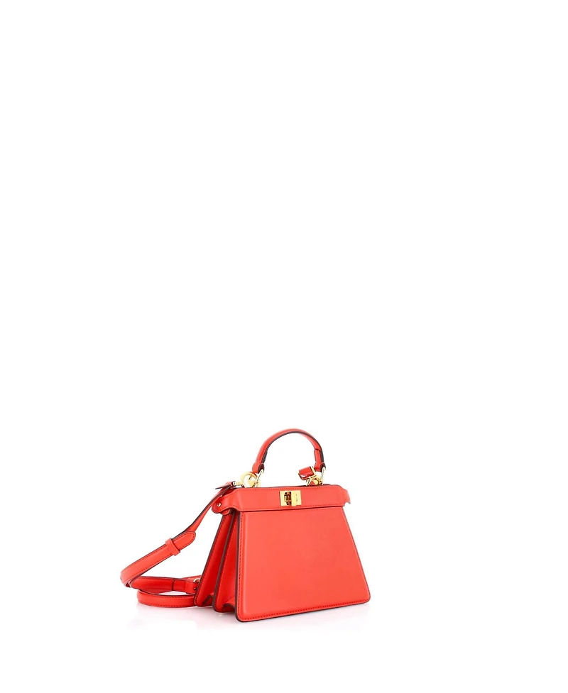 Pre-Owned Fendi Petite Peekaboo ISeeU Bag Leather