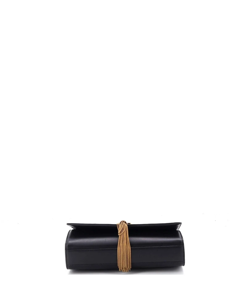 Pre-Owned Saint Laurent Medium Classic Monogram Tassel Crossbody Bag Leather