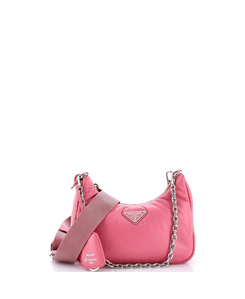 Pre-Owned Prada Small Re-Edition 2005 Shoulder Bag Nappa Leather