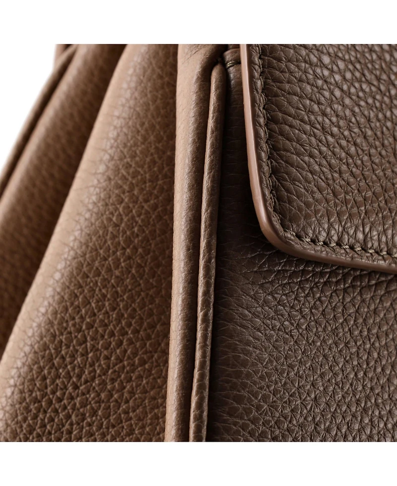 Pre-Owned Celine Medium 16 Top Handle Bag Grained Calfskin