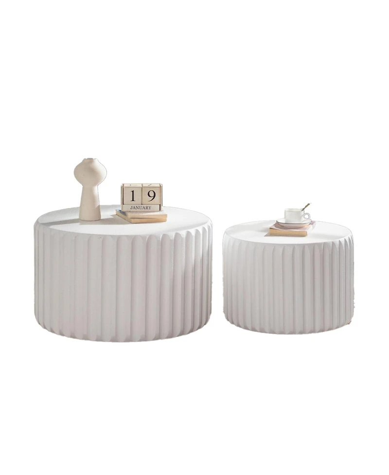 Streamdale Furniture Nesting Round Coffee Table Set
