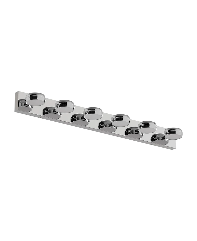 Busdays 43 Inch 6 Light Led Modern Bathroom Vanity Light Fixture Over Mirror 18W Bath Light Bar